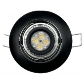 Spot LED noir orientable 9W 420lumens Blanc chaud 3000K driver MEANWELL 12V