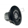 Spot LED CLASSIC encastré rond orientable noir 9W 420lumens Blanc chaud 3000K MEANWELL 12V