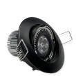 Spot LED CLASSIC encastré rond orientable noir 9W 420lumens Blanc chaud 3000K MEANWELL 12V