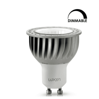Ampoule LED GU10 Noire 230V 7W = 50W dimmable Blanc chaud