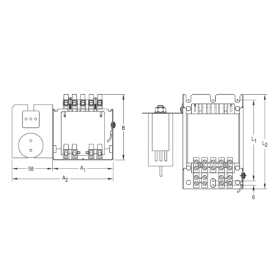 ELT - Platine ferromagnétique CL1 400w pour lampes iodure ou sodium HPS - MH VSI 40/23-ARCE-100-P-A-L