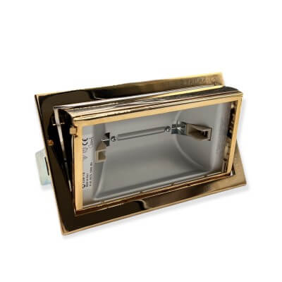 Kit Projecteur iodure Or encastrable orientable 150w ampoule + ballast inclus