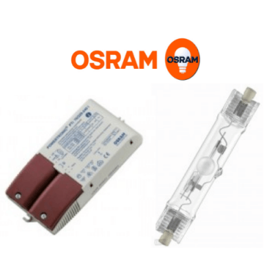 Kit Projecteur iodure doré encastrable orientable 70w Rx7s avec lampe et ballast électronique