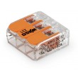 1 pièce WAGO 221-413 de 3 entrées file souple ou rigide 0.14-0.2- 4mm²