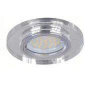 KOBI OH38 Spot encastré 3,6W rond double éclairage en verre pour ampoule culot GU5,3 ou GU10