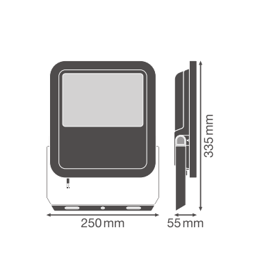 OSRAM Projecteur LED 80W 6500 K Blanc lumière du jour 10 000 lumens