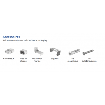 Réglette led Tungsram G1 TU IP20 12W substitut 21w 3ft 840 S  avec interrupteur