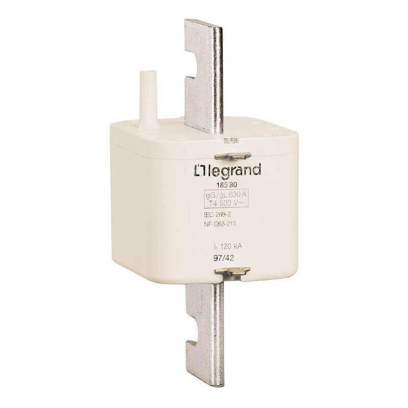 LEGRAND Cartouche ind à couteau gG taille 4 avec percuteur 630 A LEGRAND Cartouche ind à couteau gG taille 4 avec percuteur 630 A