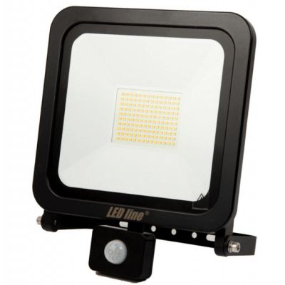 LEDLINE PHOTON Projecteur extérieur avec détecteur 100w 6000K Blanc lumière du jour 8000lumens