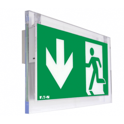 LUM17102 - Bloc d'évacuation BAES écologique & débrochable Eaton Luminox SATI Adressable  CrystalWay 45 ADR CGLine+ IP42 IK04