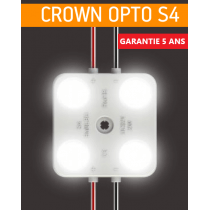 Crown OPTO S4 Chaîne De 20 Modules LED 4 Points 2w/Module Blanc 6500k 12V IP67 160°