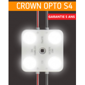 Crown OPTO S4 Chaîne De 20 Modules LED 2w/Module Blanc 6500k 12V IP67 160°