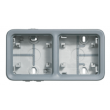 Boîtier Legrand Plexo gris 2 postes avec embouts IP55 IK07 LE069672