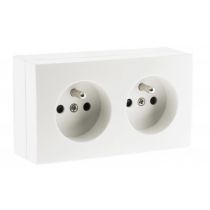 Double Prise Bel'Vue 2P+T pré-cablée  16A 130138
