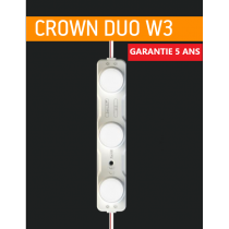 CROWN DUO W3 Chaîne de 10 Modules 3,6W/Module White 6500k 12V IP66 15x45°