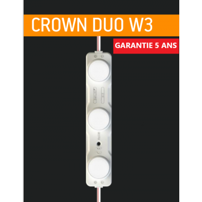 CROWN DUO W3 Chaîne de 10 Modules 3,6W/Module White 6500k 12V IP66 15x45°