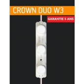 CROWN DUO W3 Chaîne de 10 Modules LED 3,6W/Module White 6500k 24V IP66 15x45°