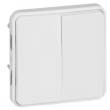 Double interrupteur ou va-et-vient Legrand Plexo IP55 IK07  LE070726