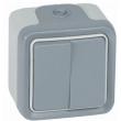 LE069715 - Double interrupteur Legrand Plexo ou va-et-vient IP55 IK07 10AX 250V