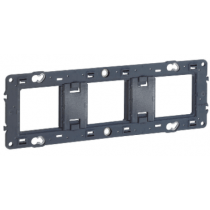 Support de plaque Legrand Batibox 3 postes compatible avec Céliane, Mosaic, Soliroc LE080253