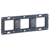 Support de plaque Legrand Batibox 3 postes compatible avec Céliane, Mosaic, Soliroc LE080253