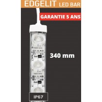 Baltled Barre Led Rigide EDGELIT 10W 750lumens Blanc-6500K 24V Etanche IP67 340MM