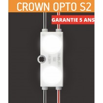 CROWN OPTO S2 Chaîne de 40modules 1w/module blanc 6500K 12V IP67 160°