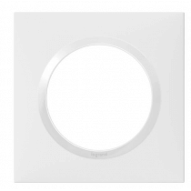 Plaque carrée 1 poste blanc Legrand Dooxie IP20 IK04 LE600801