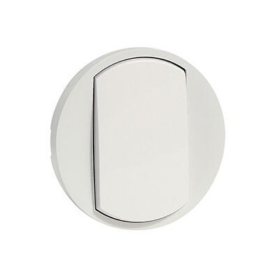 LEGRAND Enjoliveur large Céliane commande simple blanc 680 01