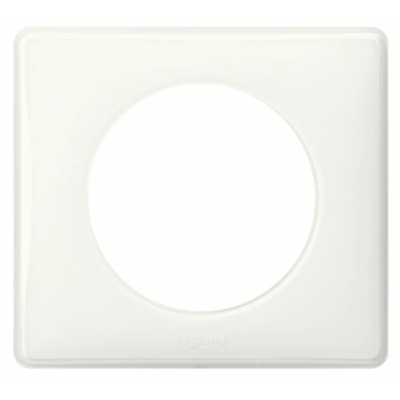 Plaque carrée 1 poste Legrand Céliane blanc Yesterday IK04 LE066631