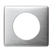 Plaque carrée 1 poste Legrand Céliane Aluminium IK04 LE068921