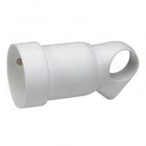 LEGRAND Prolongateur plastique 2P+T 16A à anneau blanc