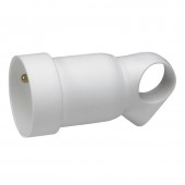 LEGRAND Prolongateur plastique 2P+T 16A à anneau blanc 050421