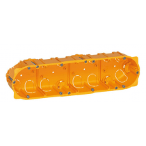 Boîte multiposte de 4 postes Legrand Batibox 50mm de profondeur LE080054