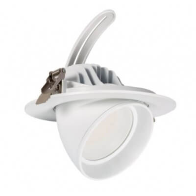 Encastré LED orientable rond 38W 4750 lumens diamètre de perçage 165mm Driver led Philips