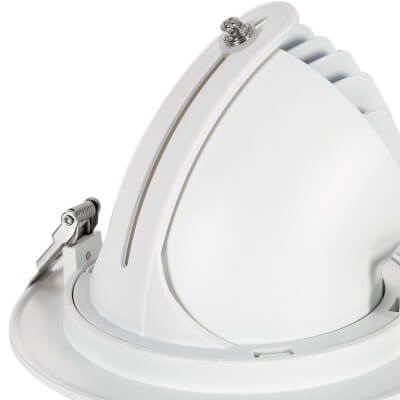 Encastré LED orientable rond 38W 4750 lumens CCT couleur sélectionnable diamètre de perçage 165mm Driver led Philips