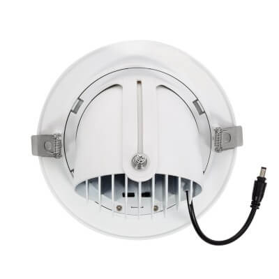 Encastré LED orientable rond 38W 4750 lumens CCT couleur sélectionnable diamètre de perçage 165mm Driver led Philips
