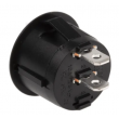 Bouton interrupteur à bascule encastré noir HE-WK-MR2-14321