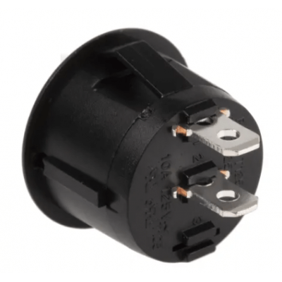 Bouton interrupteur à bascule encastré noir HE-WK-MR2-14321