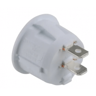 Bouton interrupteur à bascule ON/OFF encastré blanc HE-WK-MR2-14321