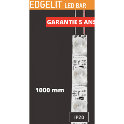 Baltled Barre led EdgeLit 30W blanc 6500K 2 250lm IP20 étanche 990x28x26mm