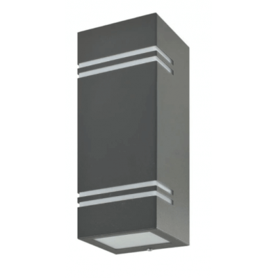 Applique extérieur gris Quazar7 culot 2*GU10 11W max IP44 étanche