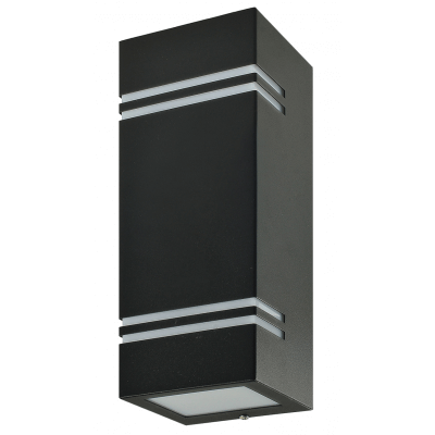 Applique extérieur Quazar7 noir culot 2*GU10 11W max IP44 étanche