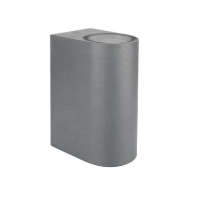 Applique murale TORRE GU10 gris IP54 éclaire vers le haut et vers le bas