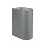 Applique murale TORRE cylindrique 2*GU10 gris IP54 étanche