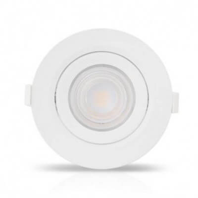 Spot LED intégrée orientable 10w 800lumens blanc chaud 3000k diam de perçage  90mm