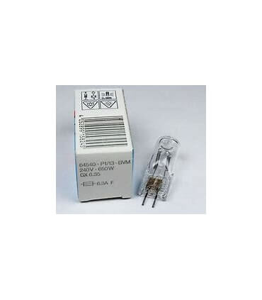 Boîte et Ampoule Halogène OSRAM  BVM 650W 230V GX6.35 64540