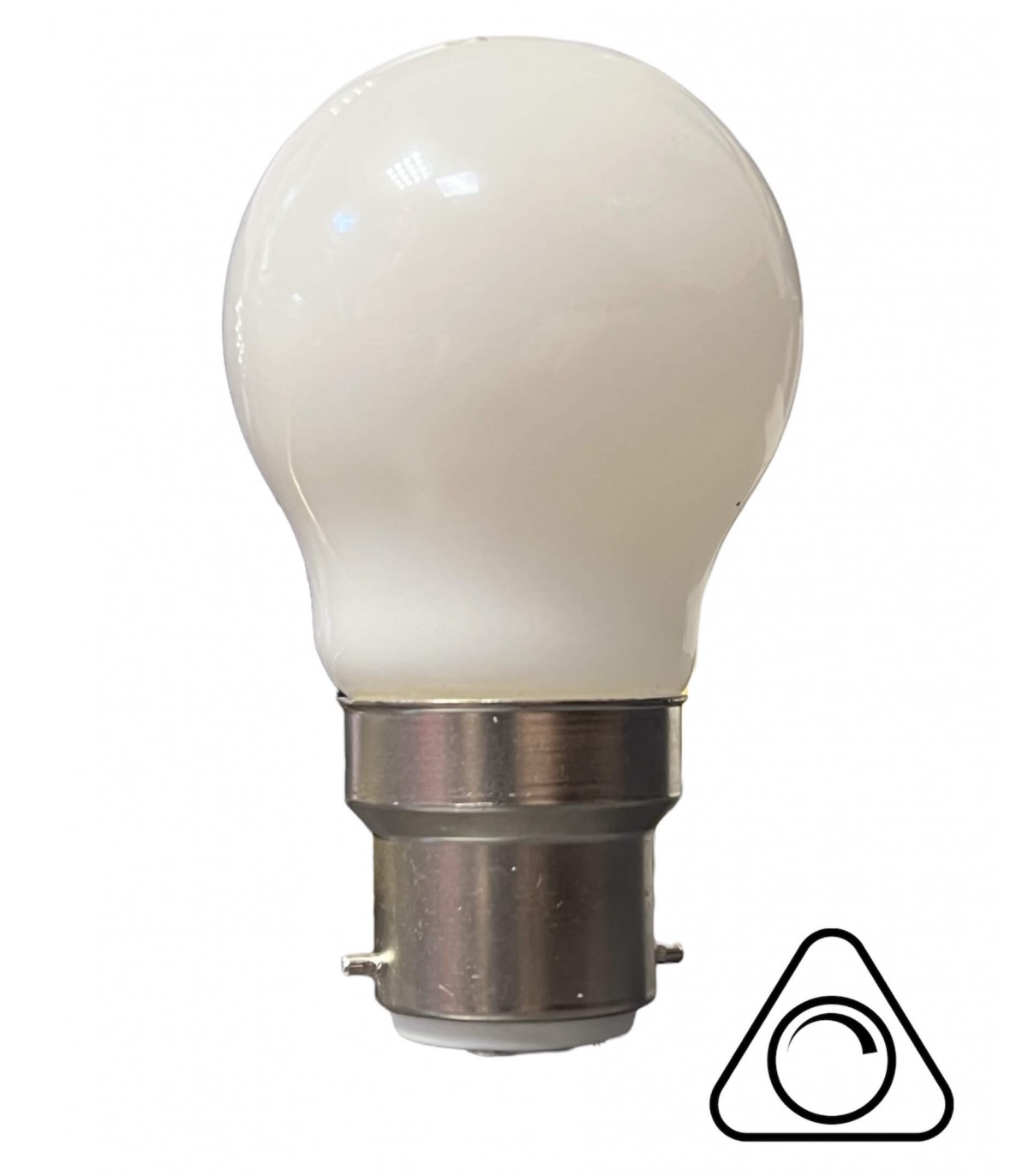 Ampoule LED sphérique dimmable 5,4W substitut 40W 470 lumens blanc chaud  2700K B22