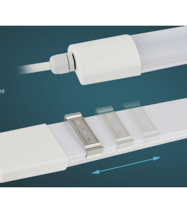 Réglette LED LIMEA MINI 45W 5400 lumens blanc froid 4000K IP65 Etanche 1500mm