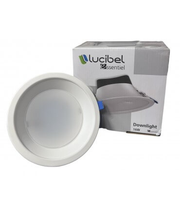 Downlight LED Lucibel 16W 4000K 1400lumens diamètre de perçage 150mm